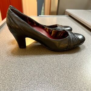 Abeo BIO Comfort Black Leather Pumps Heels Size 8